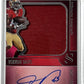 2025 Panini Silhouette Autographs Vernon Davis #36 RC AUTO — front