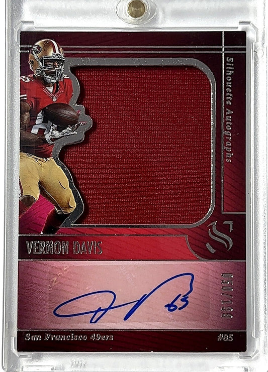 2025 Panini Silhouette Autographs Vernon Davis #36 RC AUTO — front