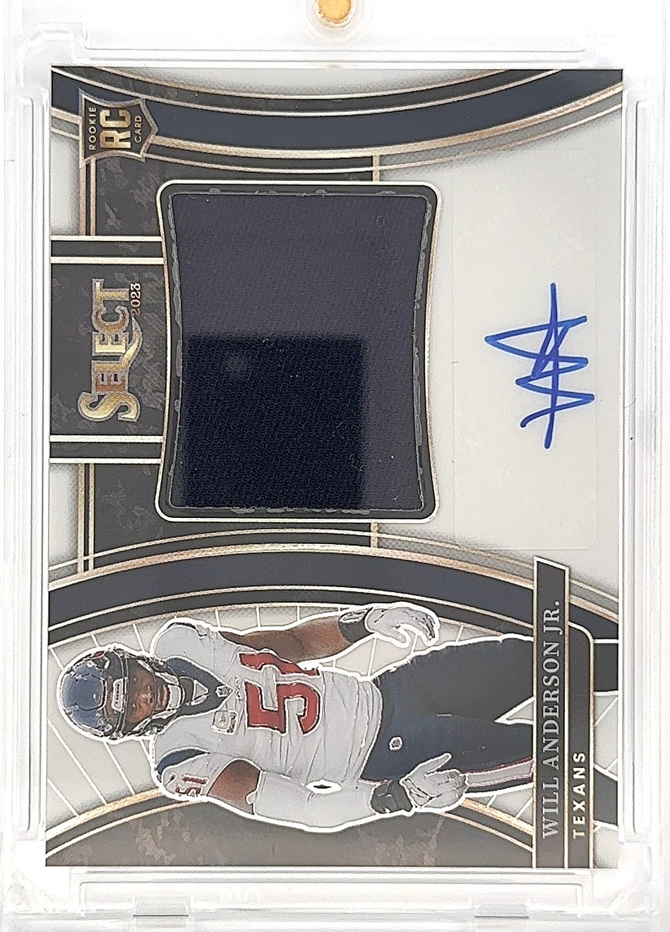 2023 Select Will Anderson Jr. Patch Auto #JRS-WAN 18/75 — front