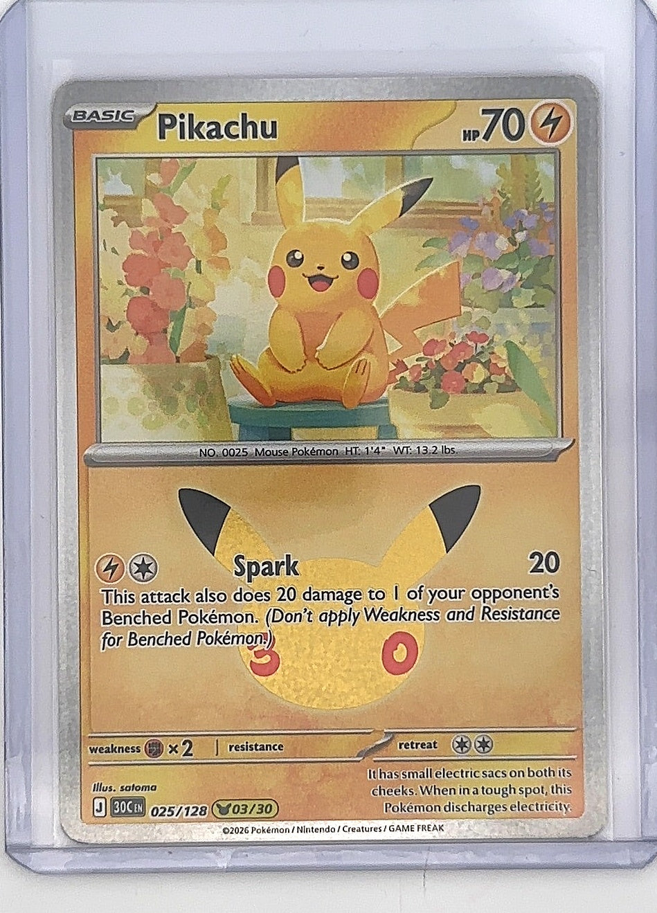 Pikachu - 025/128 #025/128 — front