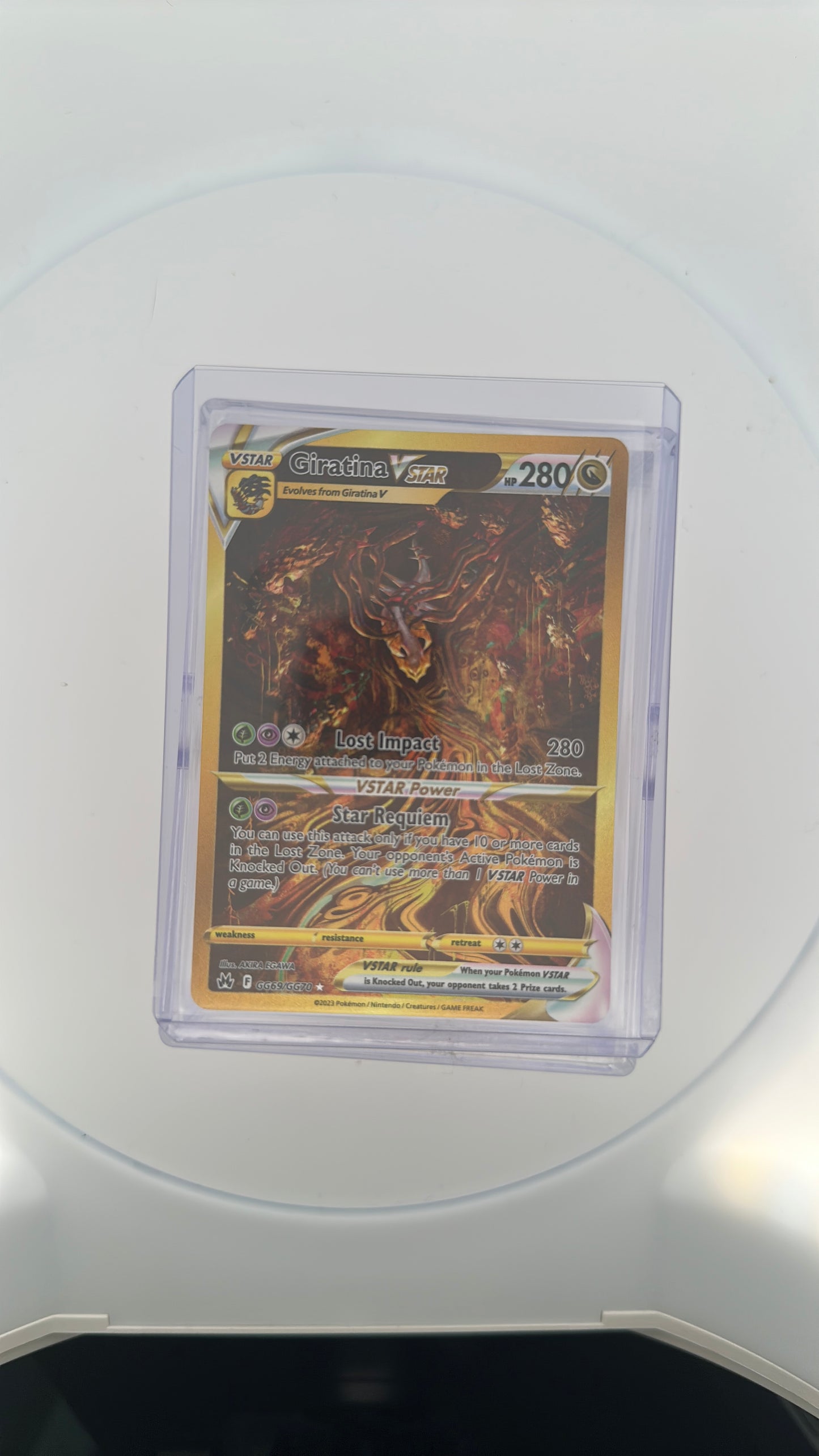 Giratina VSTAR (Secret) SWSH: Crown Zenith: Galarian Gallery #GG69/GG70 — front
