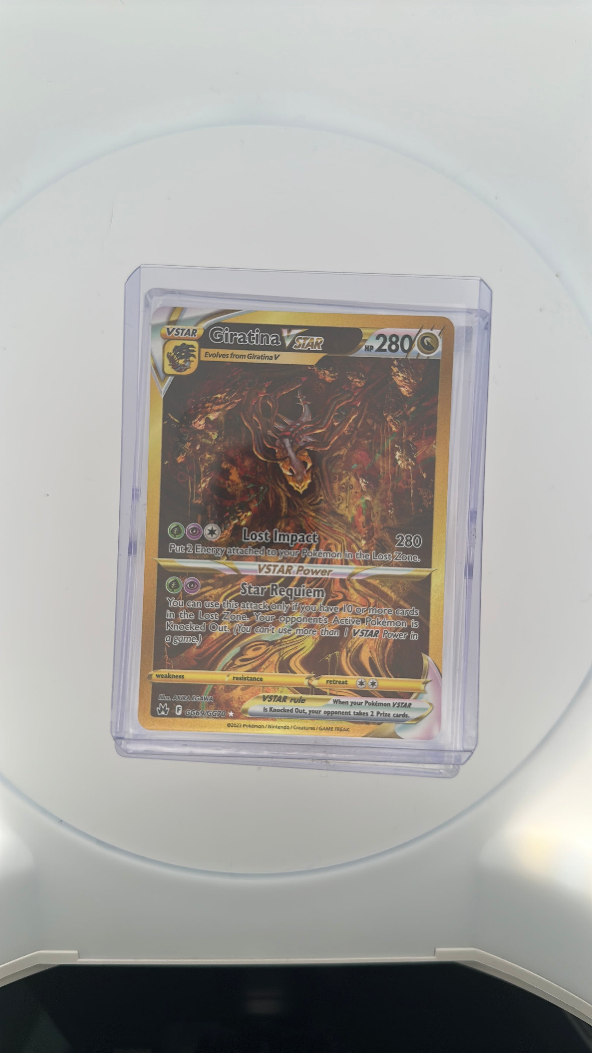 Giratina VSTAR (Secret) SWSH: Crown Zenith: Galarian Gallery #GG69/GG70 — front