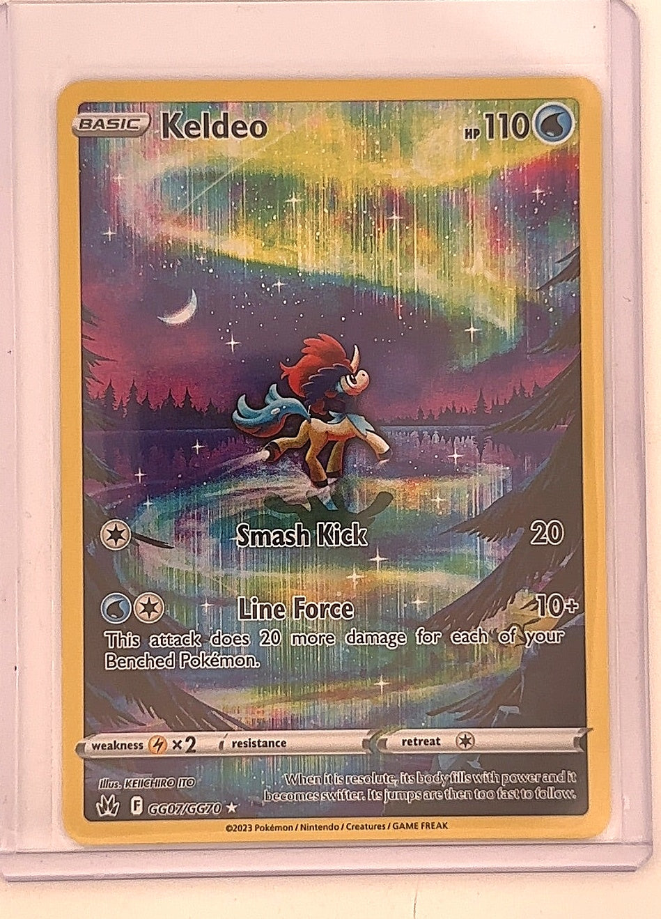 Keldeo #GG07/GG70 — front
