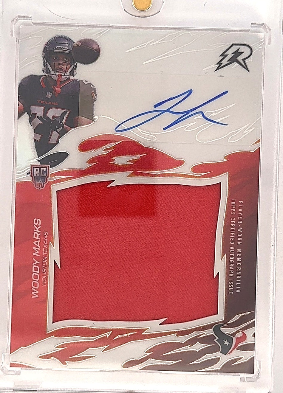 Woody Marks Resurgence Rookie Patch Auto — front