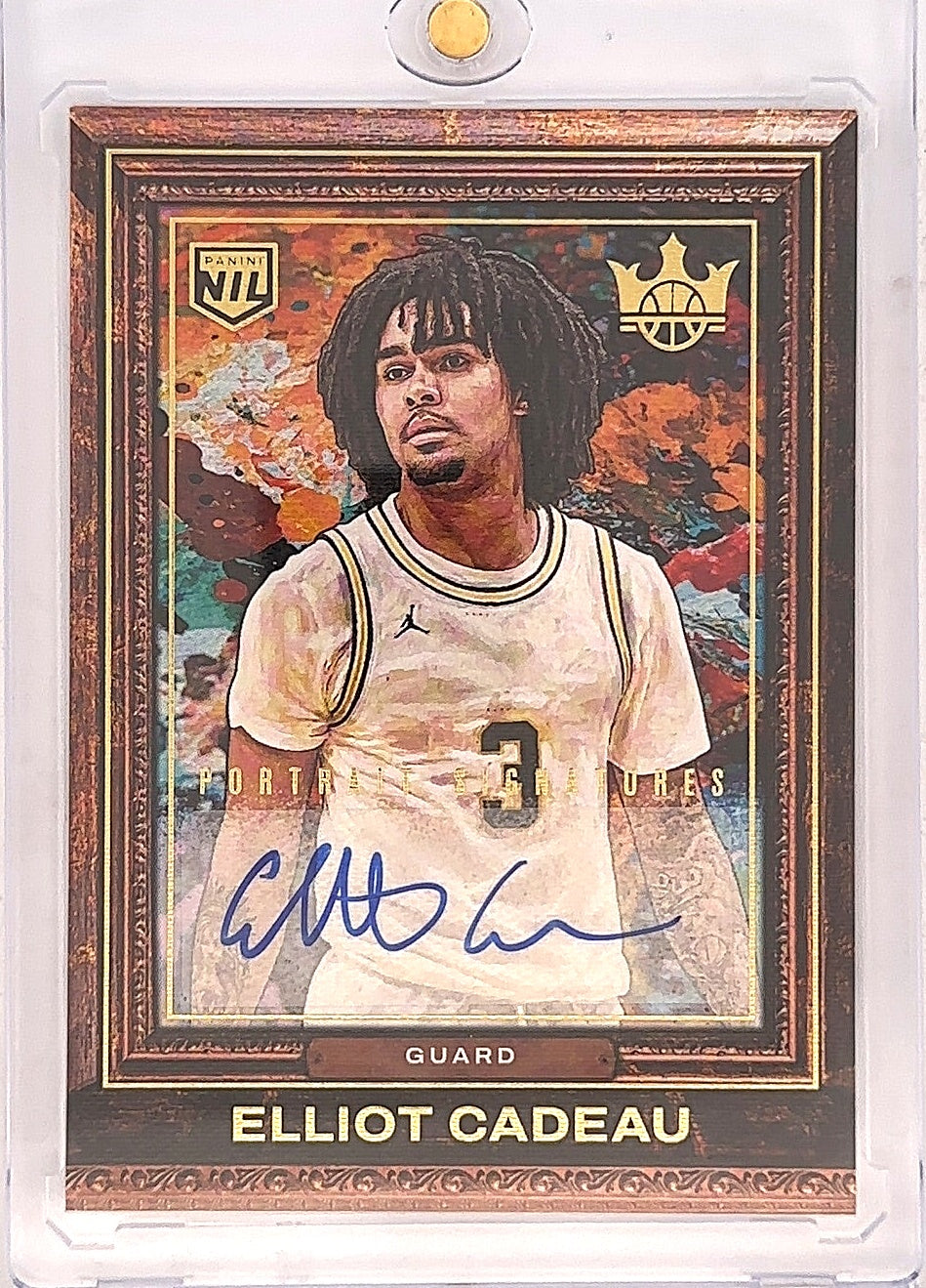 2025 Panini Court Kings Elliot Cadeau [Canvas] #73 /99 — front