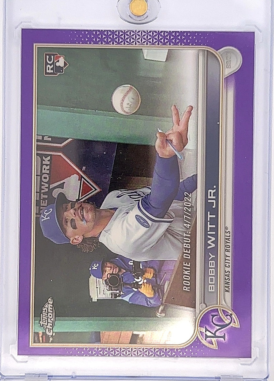 Bobby Witt Jr. Rookie Debut Topps Chrome #USC176 — front