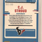 2023 Panini Donruss Optic C.J. Stroud Aqua #244 — back