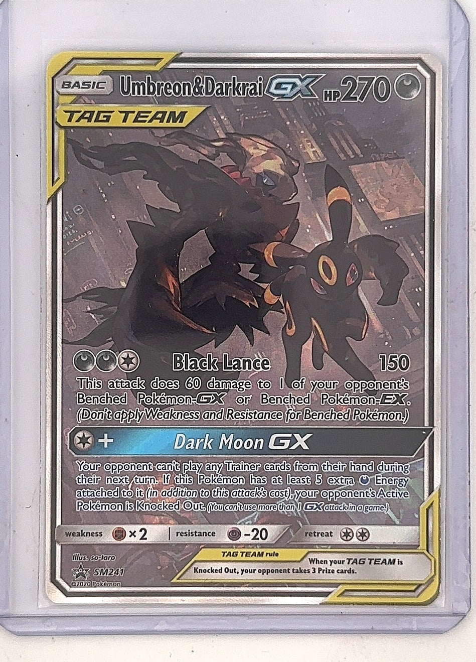 Umbreon & Darkrai GX - SM241 #SM241 — front