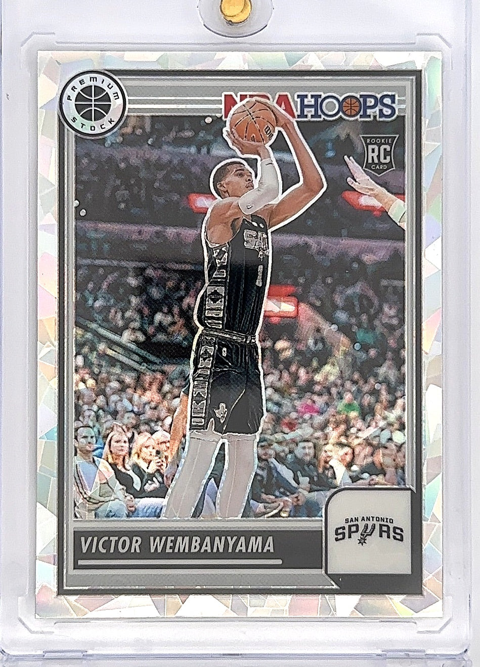2023 Panini Hoops Premium Stock Victor Wembanyama [Ice Prizm] #108 — front
