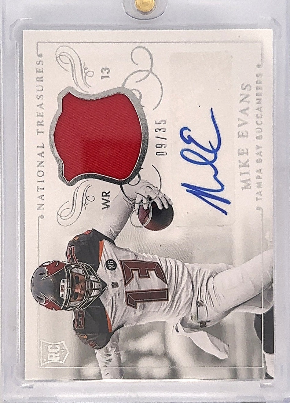 Mike Evans National Treasures Rookie 09/35 — front