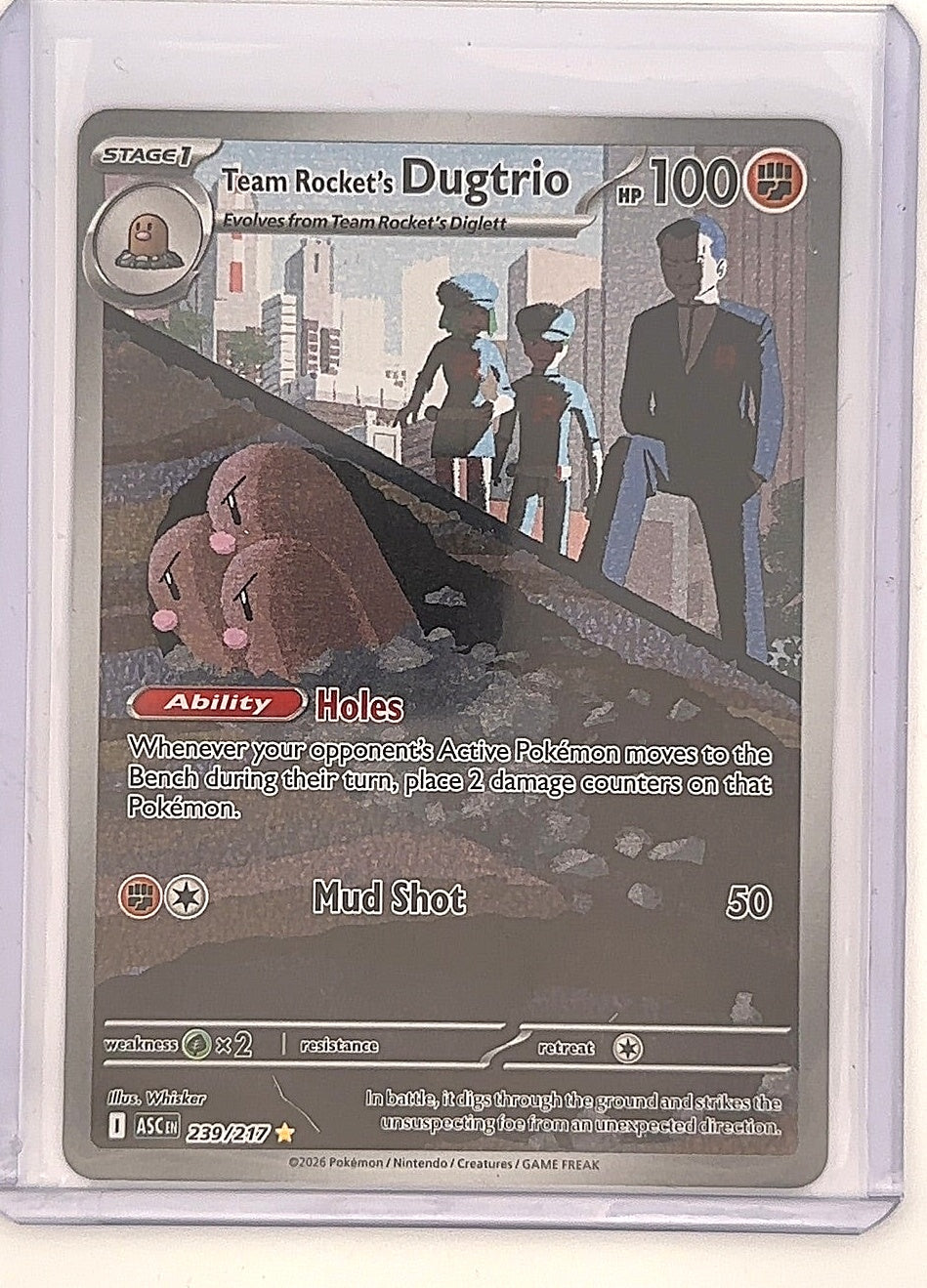 Team Rocket's Dugtrio - 239/217 #239/217 — front