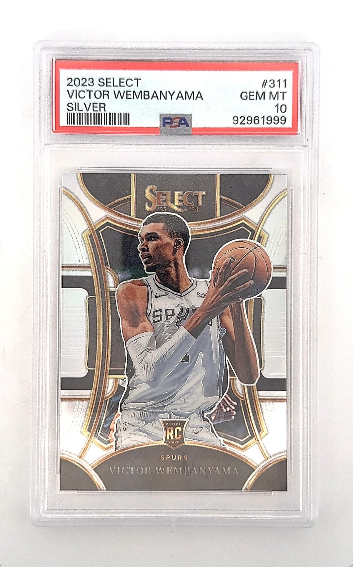 2023 Panini Select Victor Wembanyama [Silver Prizm] #311 PSA 10 — front
