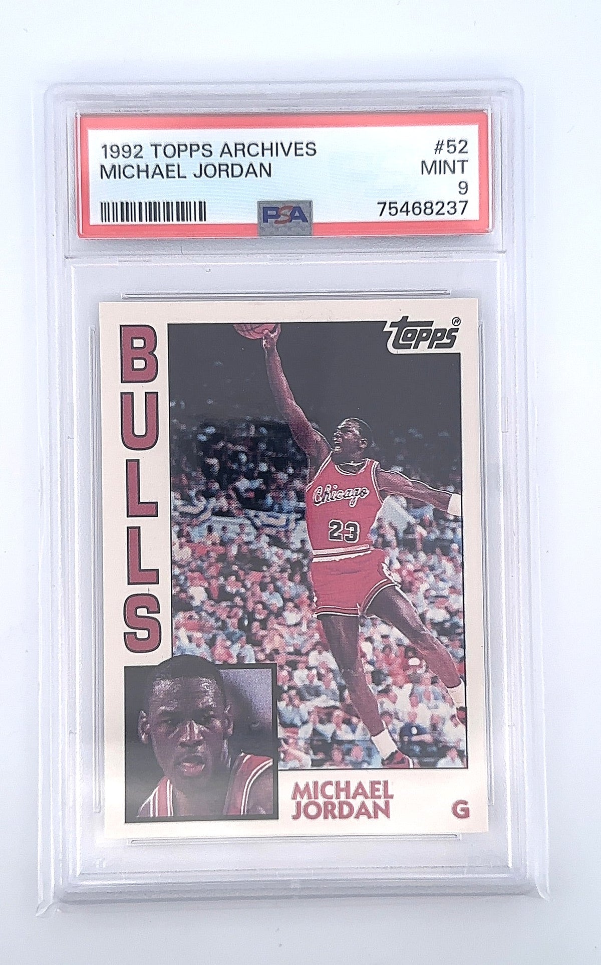 Michael Jordan 1992 Topps Archives #52 PSA MINT 9 — front