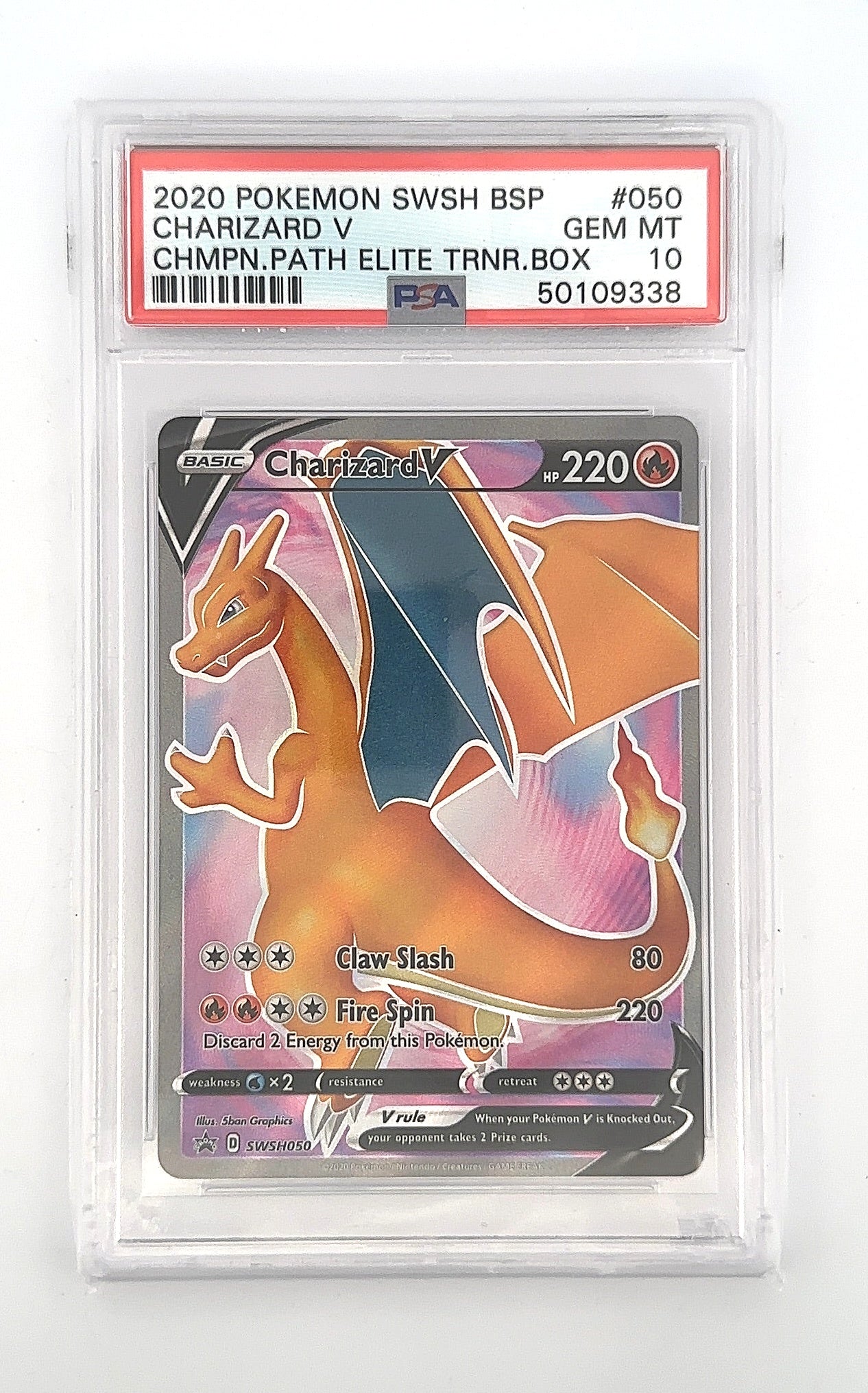 Charizard V - SWSH050 #SWSH050 PSA GEM MT 10 — front