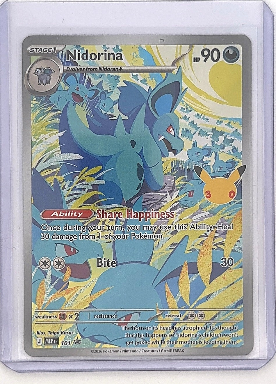Nidorina - 101 (30th Celebration) #101 — front
