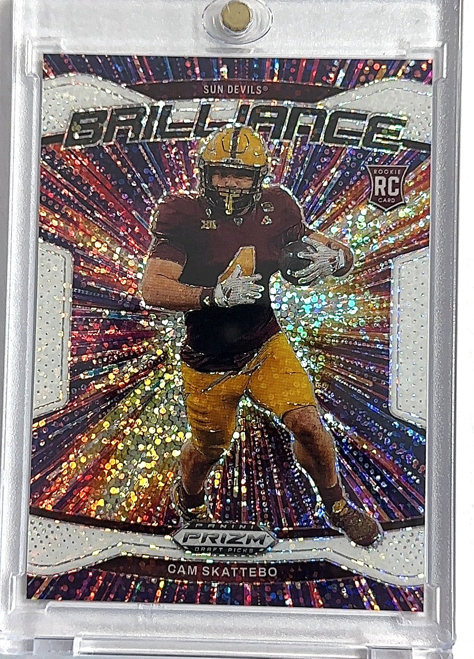 2025 Panini Prizm Draft Picks Brilliance Cam Skattebo [White Sparkle] #3 — front