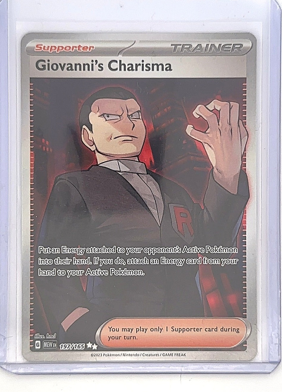 Giovanni's Charisma - 197/165 #197/165 — front