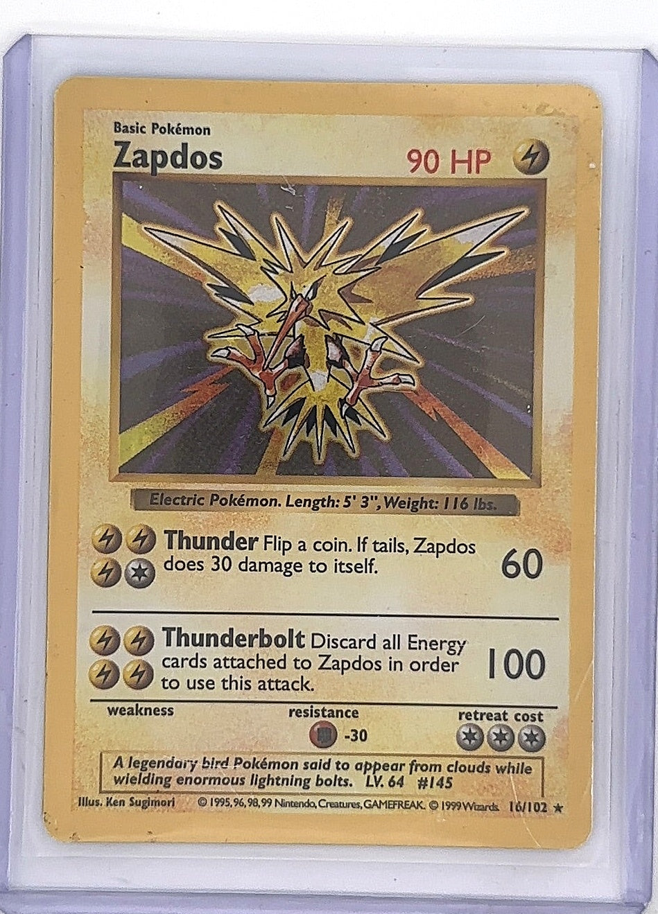 Zapdos #016/102 — front