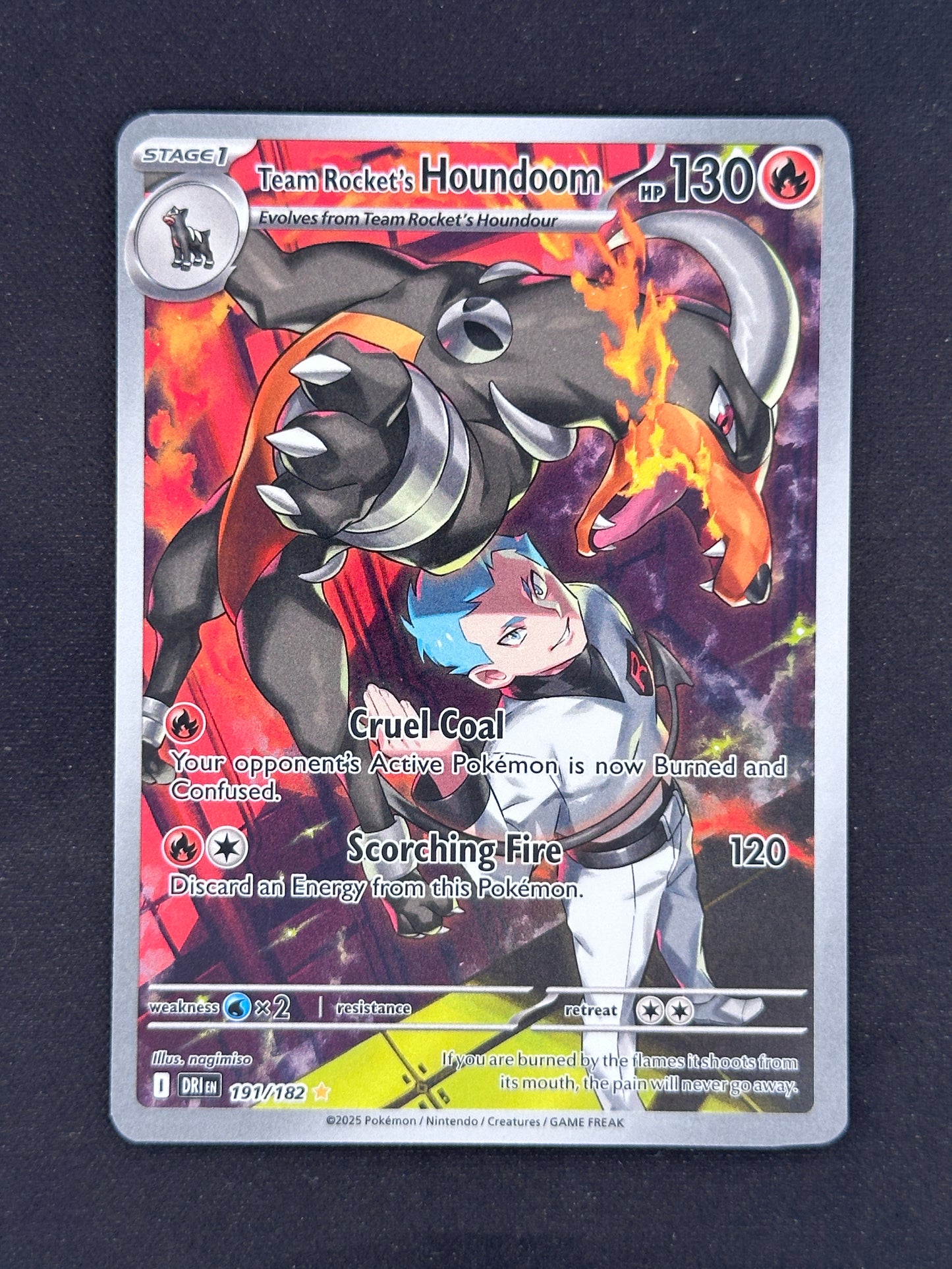 Team Rocket's Houndoom - 191/182 SV10: Destined Rivals #191/182 — front