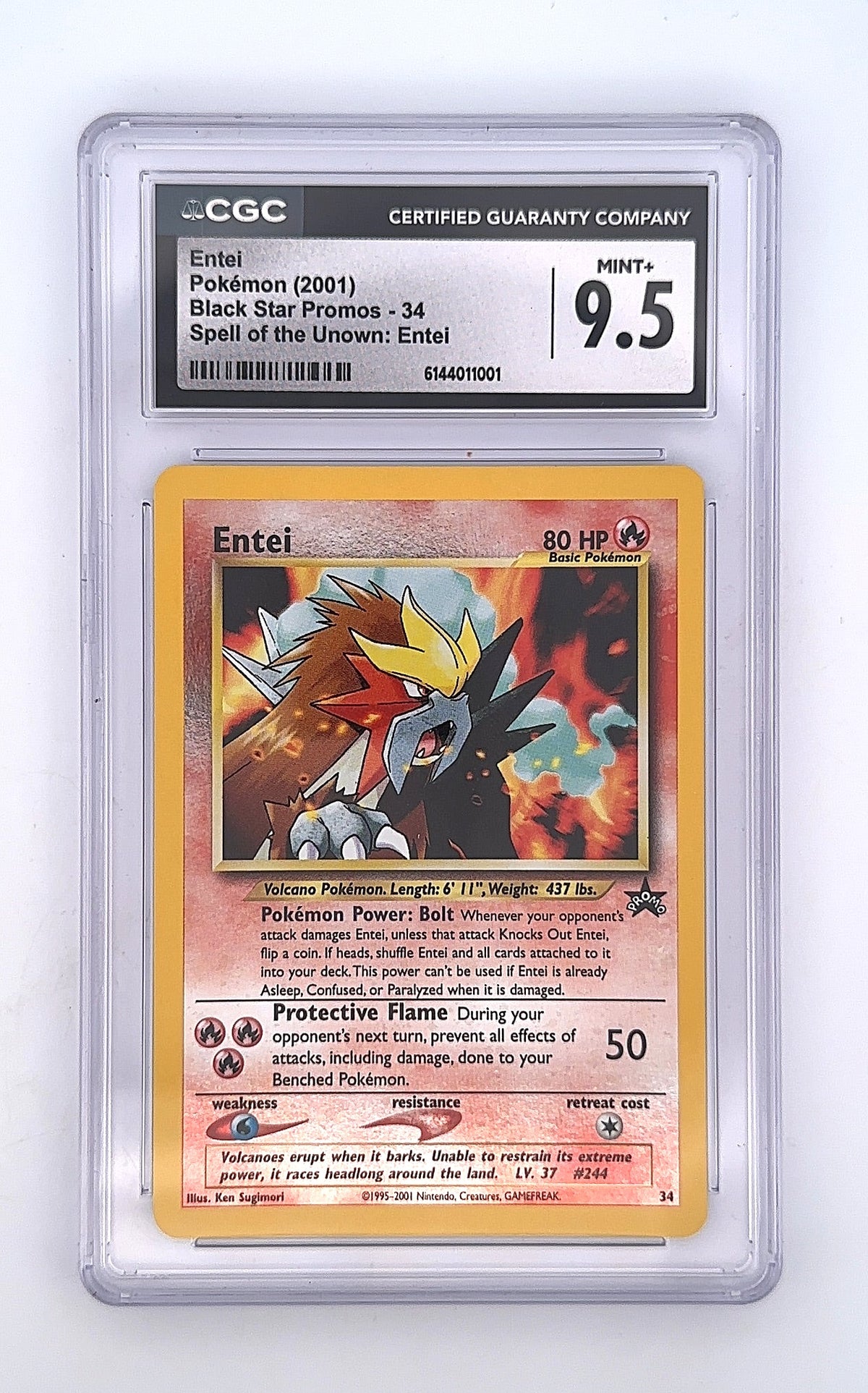 Entei #34/53 CGC 9.5 — front