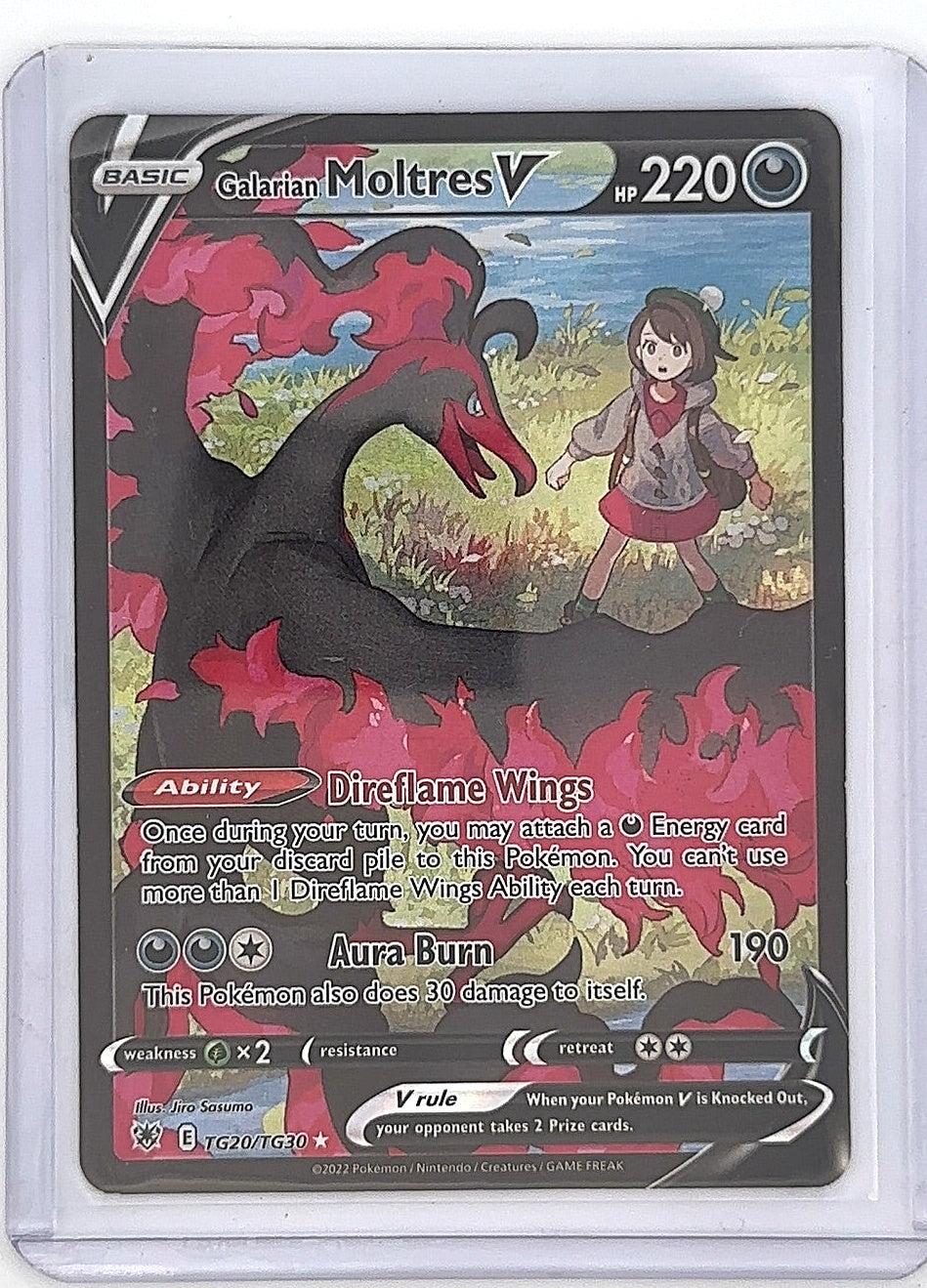 Galarian Moltres V #TG20/TG30 — front