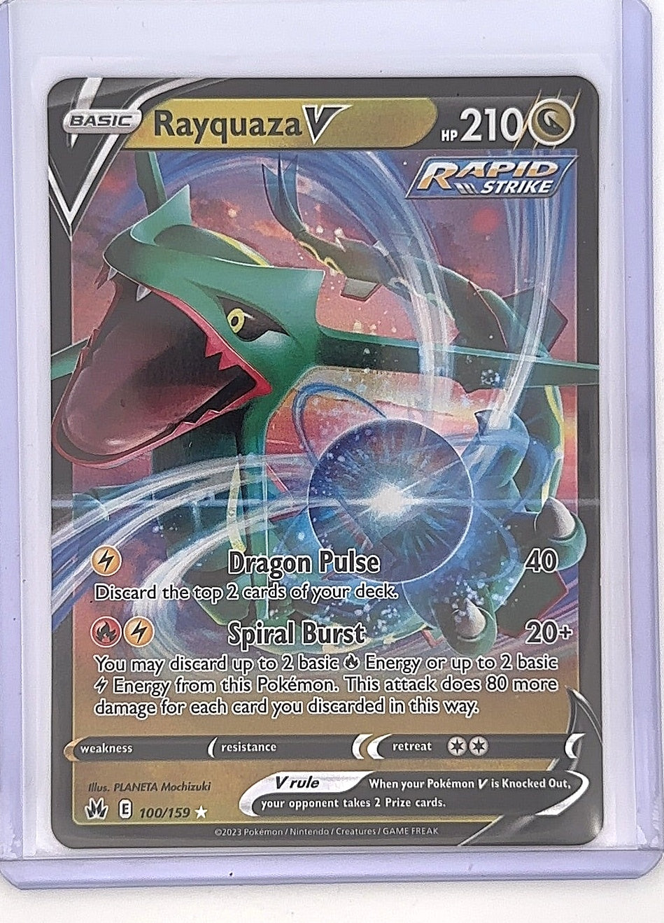 Rayquaza V #100/159 — front