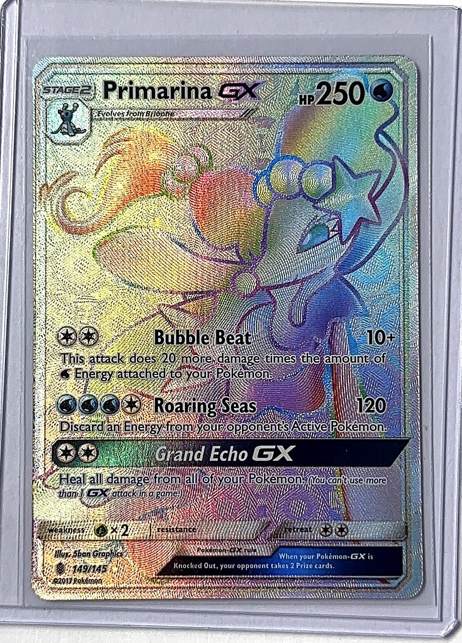 Primarina GX (Secret) #149/145 — front
