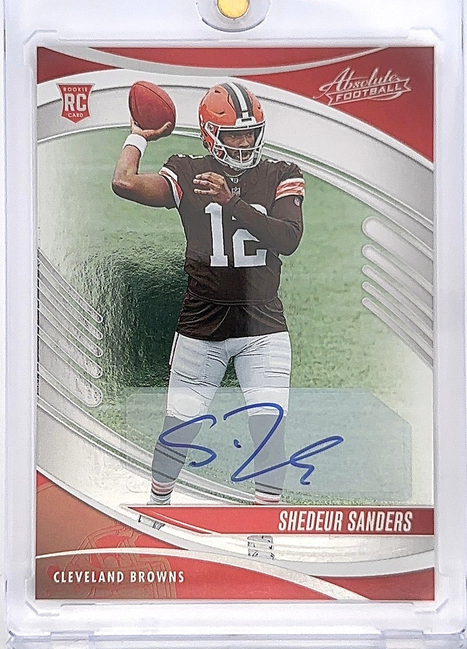 2025 Panini Absolute Signature Shedeur Sanders RC #177 — front
