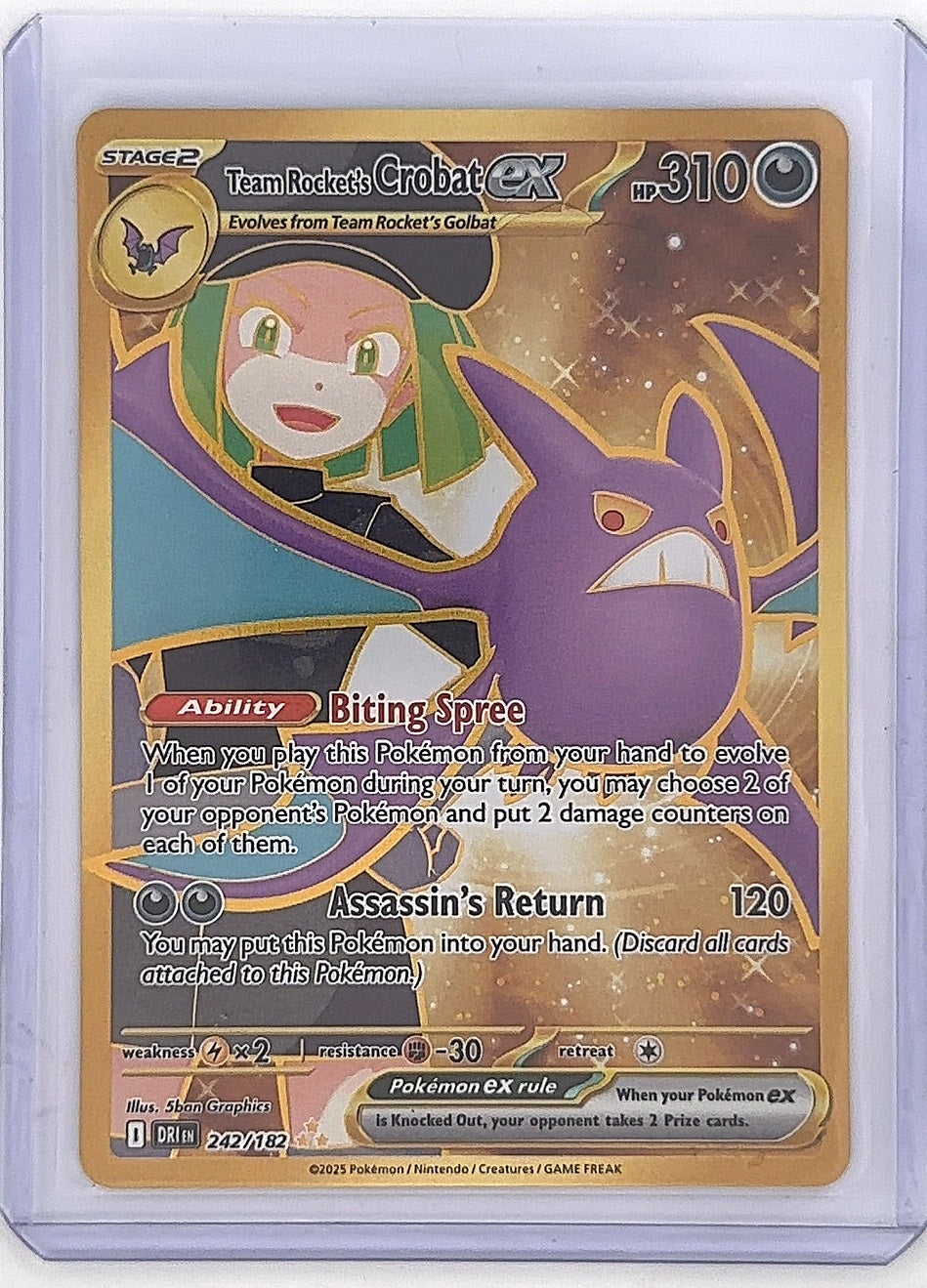 Team Rocket's Crobat ex - 242/182 #242/182 — front