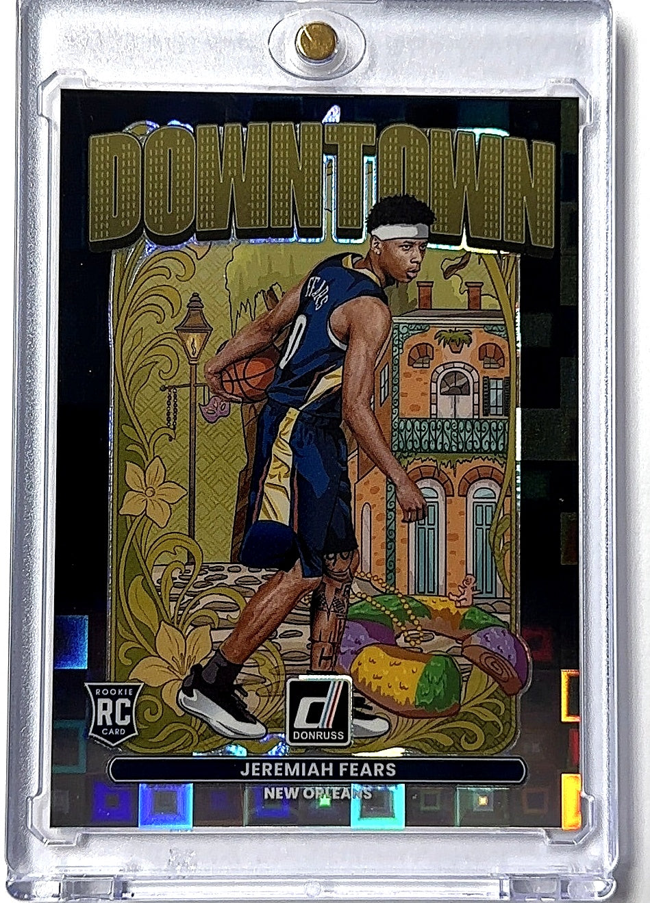2025 Panini Donruss Downtown Jeremiah Fears [Black Pandora] #5 RC — front