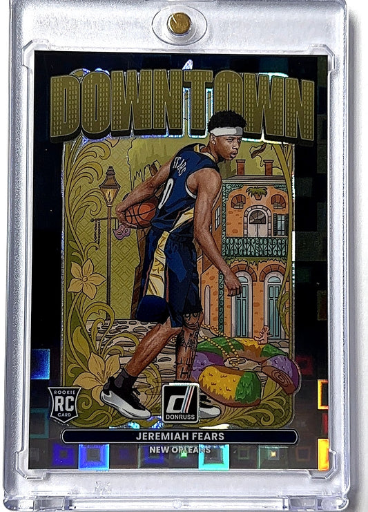 2025 Panini Donruss Downtown Jeremiah Fears [Black Pandora] #5 RC — front