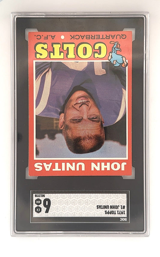 1971 Topps John Unitas #1 SGC 7 — front