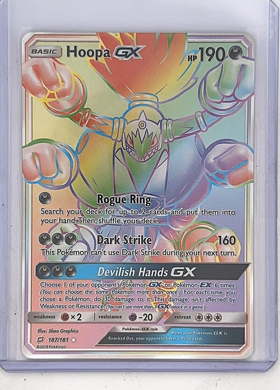 Hoopa GX (Secret) #187/181 — front
