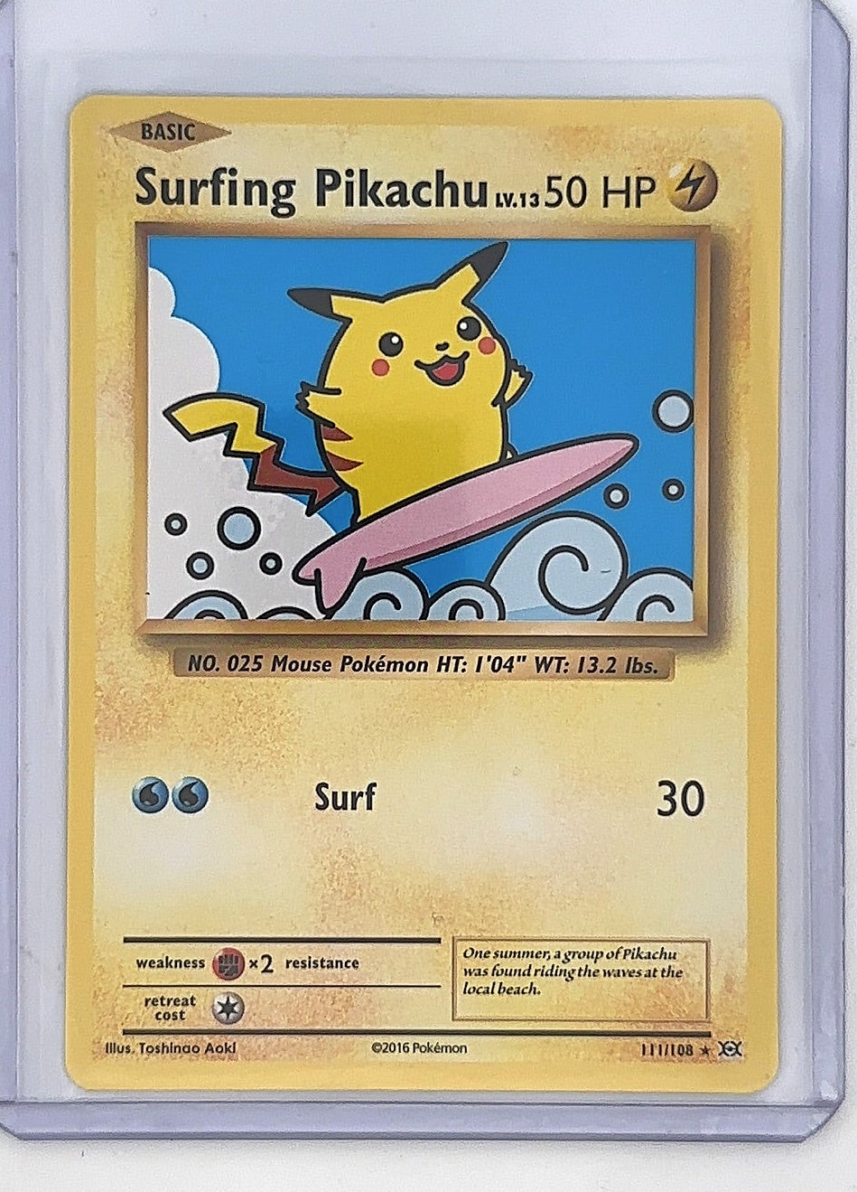 Surfing Pikachu #111/108 — front