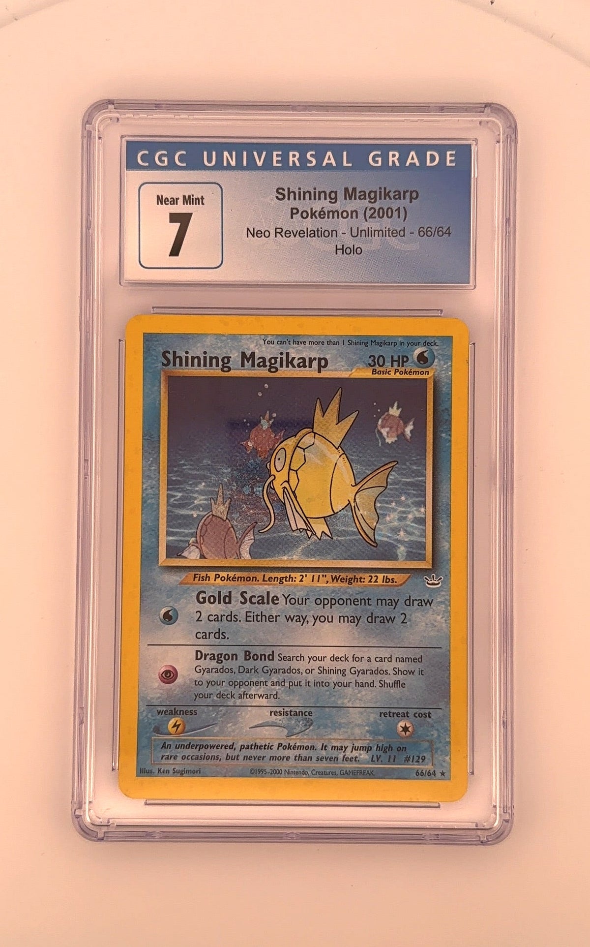 Shining Magikarp #66/64 CGC NM 7 — front