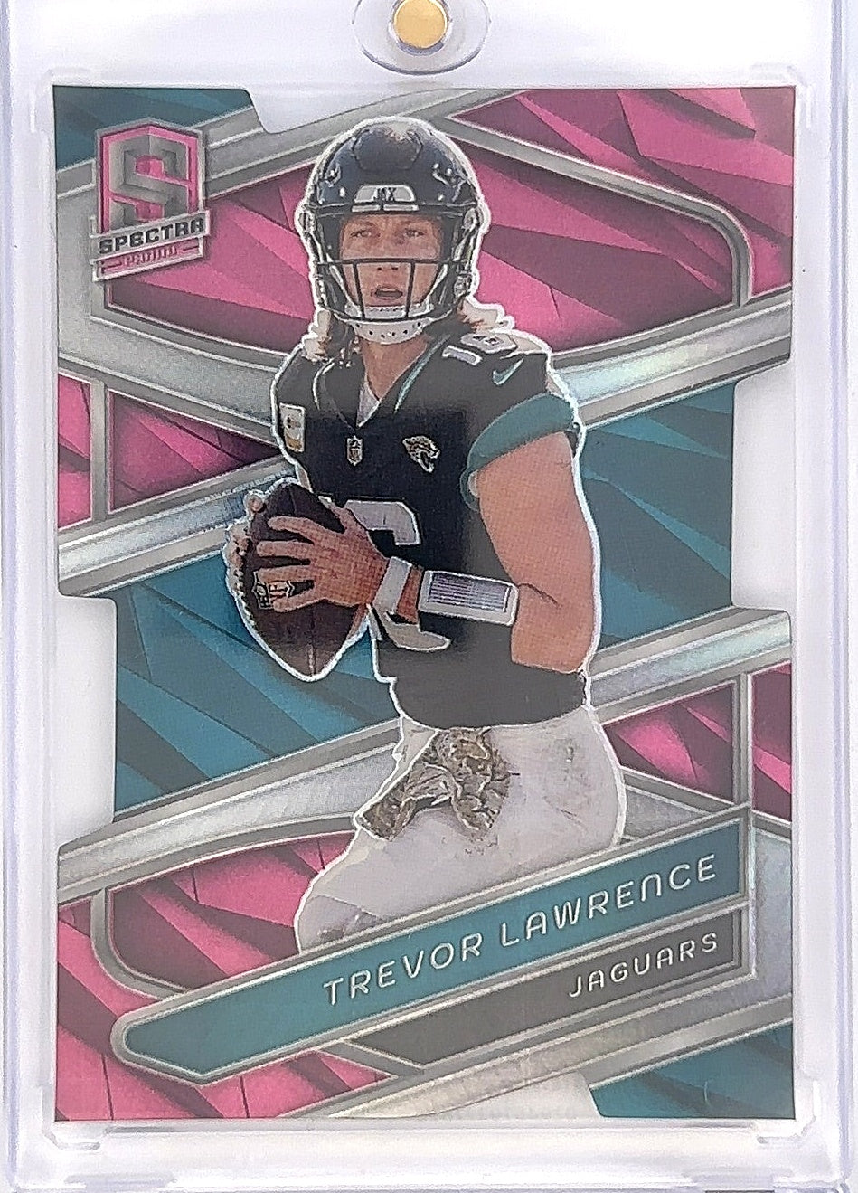 2024 Panini Spectra Trevor Lawrence [Neon Pink Die-Cut] #50 — front