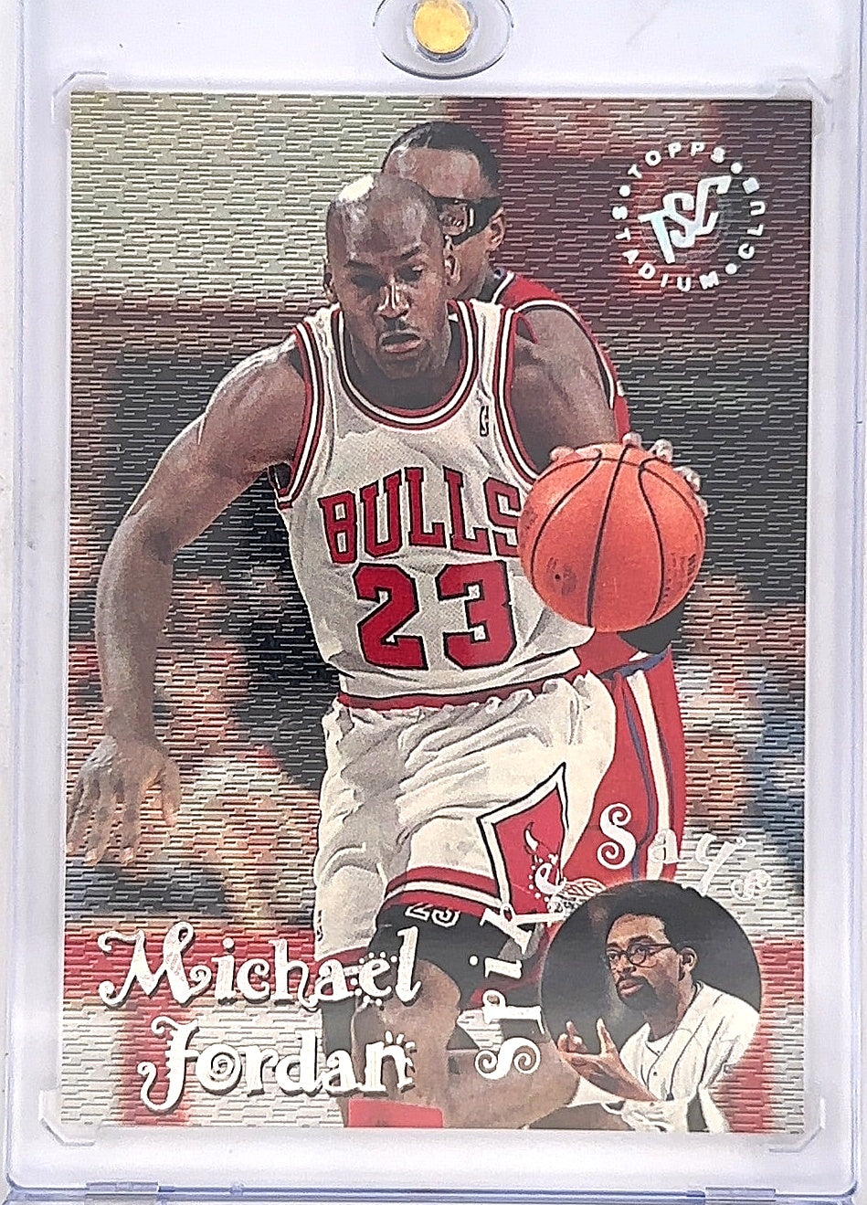 DAMAGED Michael Jordan Spike Says Topps Stadium Club #SS1 — front