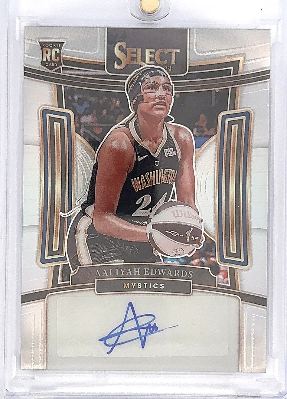 2024 Panini Select WNBA Signature Aaliyah Edwards #SG-AE — front