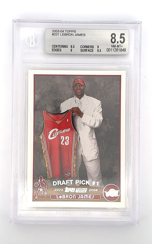 2003 Topps LeBron James #221 BGS 8.5 — front