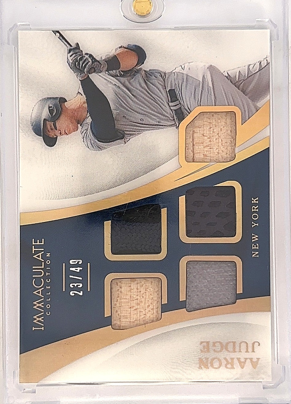 2017 Immaculate Aaron Judge Relic /49 #IM-AJ — front