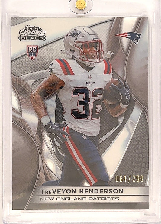 2025 Topps Chrome Black TreVeyon Henderson /299 [Refractor] #131 — front