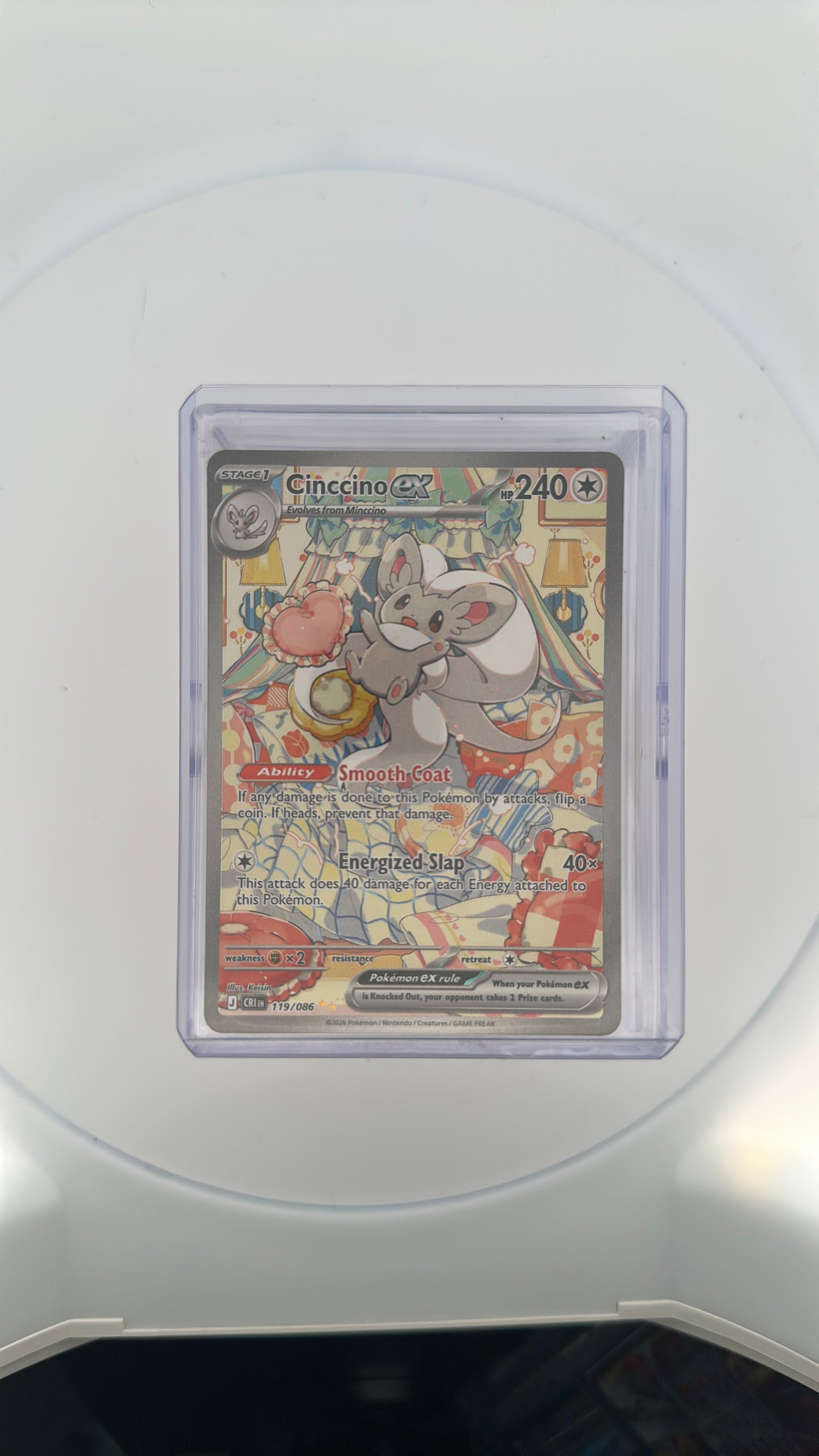 Cinccino ex - 119/086 ME04: Chaos Rising #119/086 — front