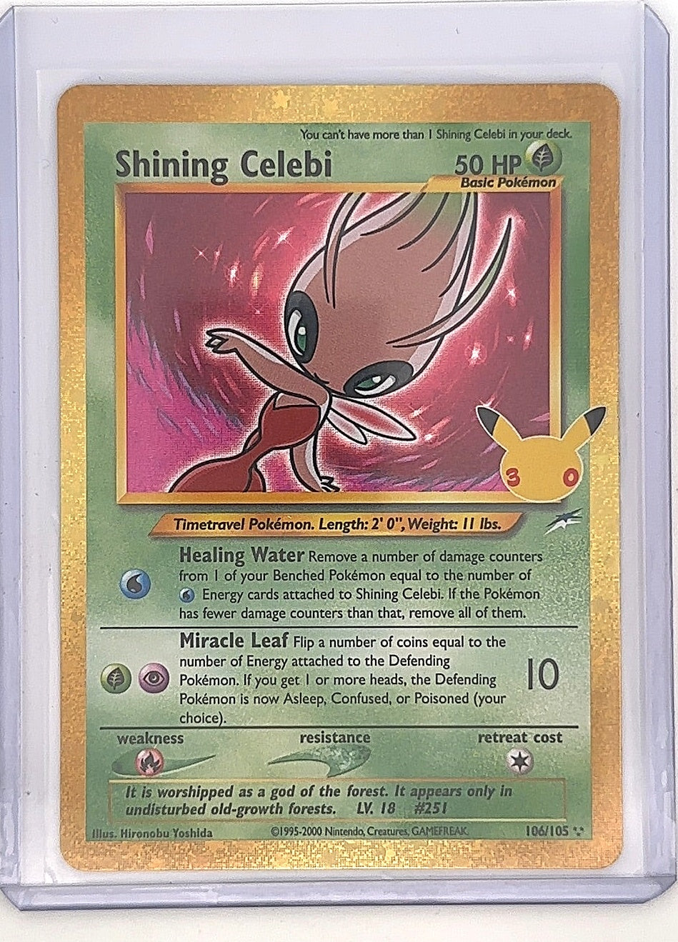 Shining Celebi #106/105 — front