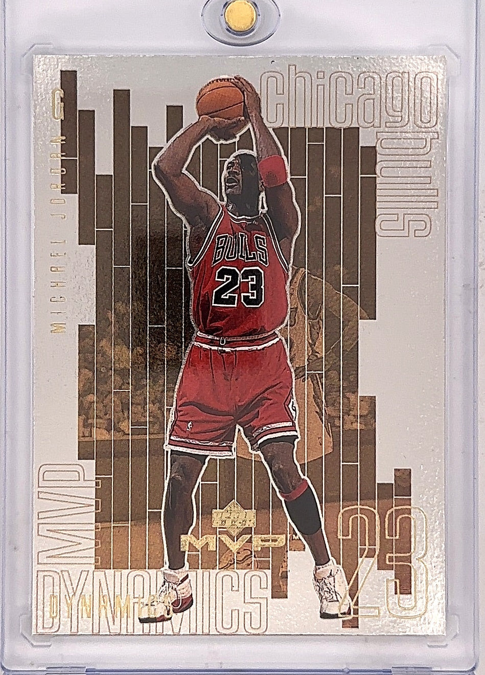 1999 Upper Deck MVP Dynamics Michael Jordan #D1 — front