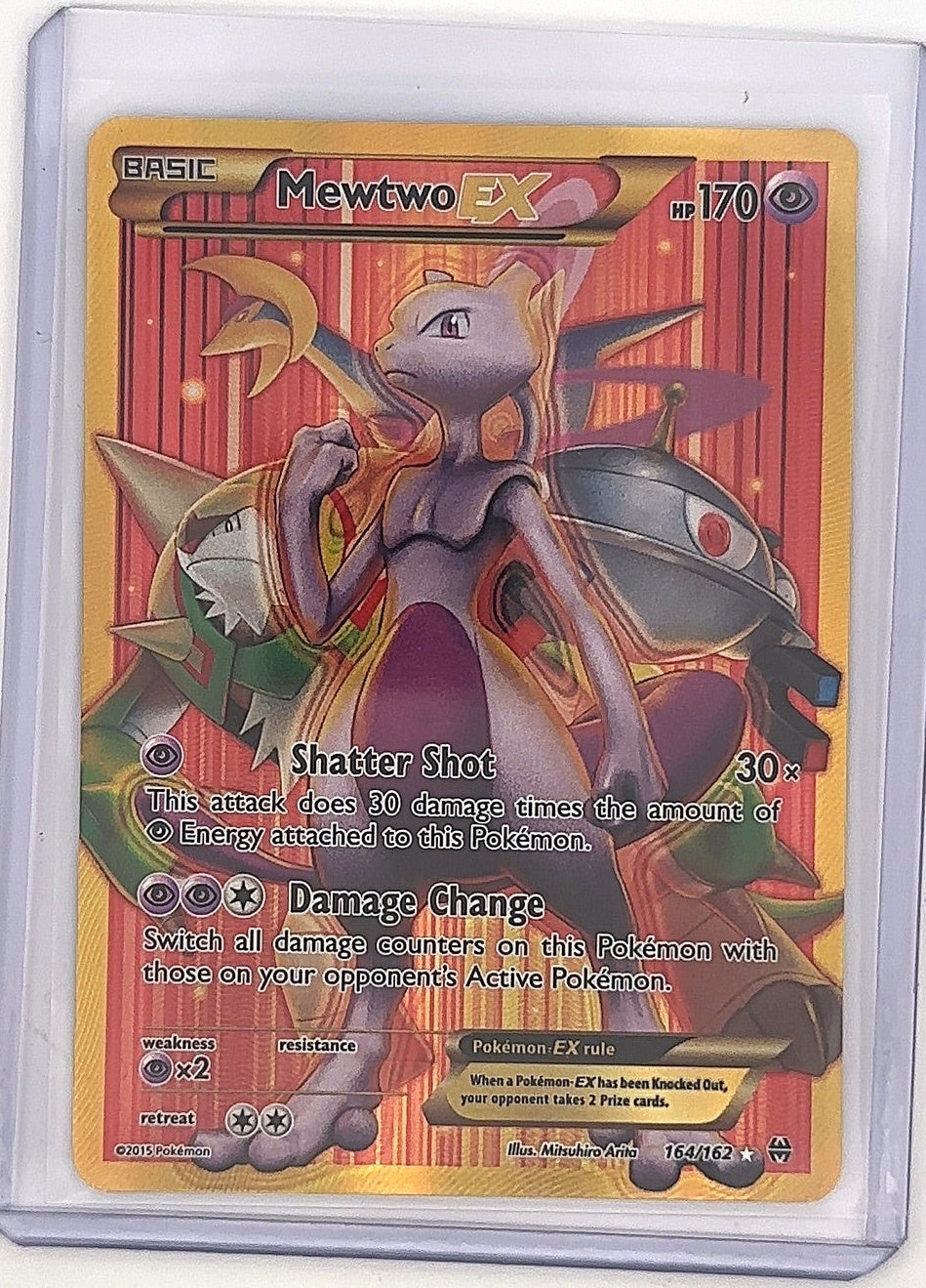 Mewtwo EX (164 Secret Full Art) #164/162 — front