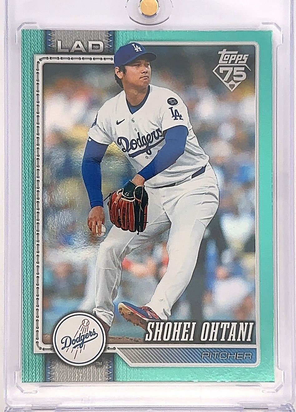 2026 Topps Series 2 Shohei Ohtani [Holo Foil Aqua] #500 — front
