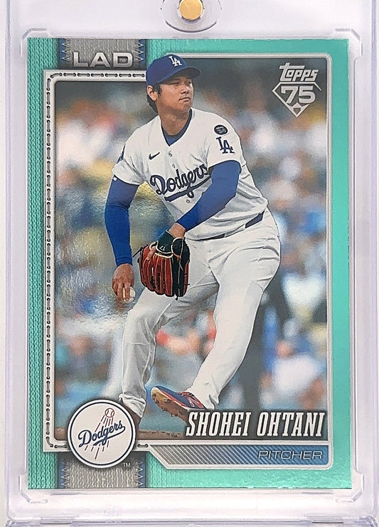 2026 Topps Series 2 Shohei Ohtani [Holo Foil Aqua] #500 — front