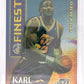 1995 Finest Mystery Karl Malone [Borderless Refractor] #M12 — front