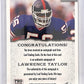 Lawrence Taylor Pro Set Leaf Autograph #PSA-LT1 — back