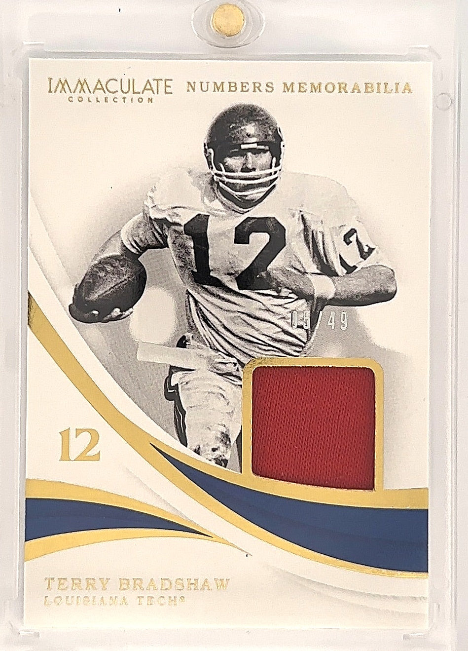 Terry Bradshaw Imaculate Patch /49 — front